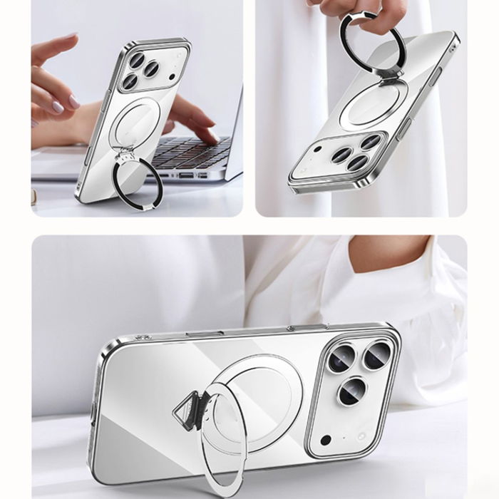 SULADA - SULADA iPhone 17 Pro Mobilskal MagSafe Electroplated - Titansvart