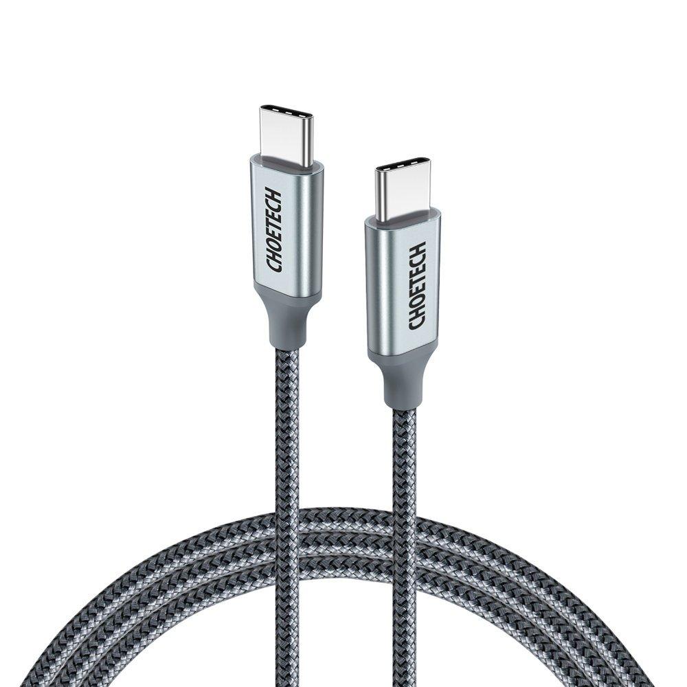 Choetech USB-C till USB-C 5A 100W 1.8 m kabel - Grå | 3541 | AlltMobil