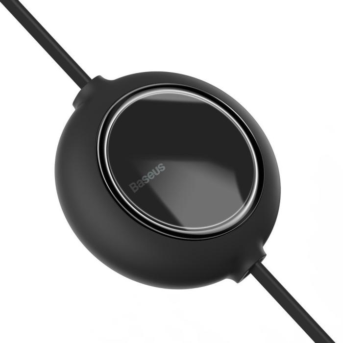 UTGATT1 - Baseus Bright Mirror Flat Retractable 3in1 Kabel USB 1.2m - Svart