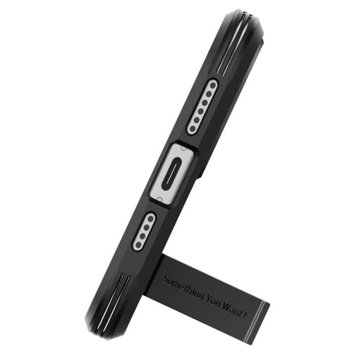 Spigen - Spigen iPhone 15 Mobilskal Magsafe Tough Armor - Svart