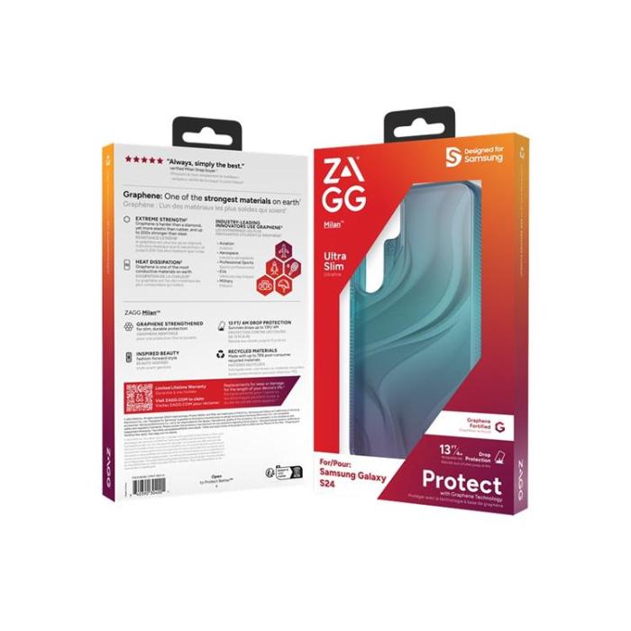Zagg - ZAGG Galaxy S24 Mobilskal Milan - Blå