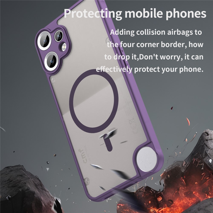 A-One Brand - Nothing CMF Phone 2 Pro Mobilskal MagSafe Anti Drop - Lila