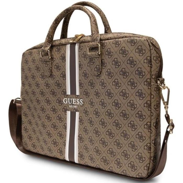Guess - Guess Datorfodral 16'' Printed Stripes - Brun