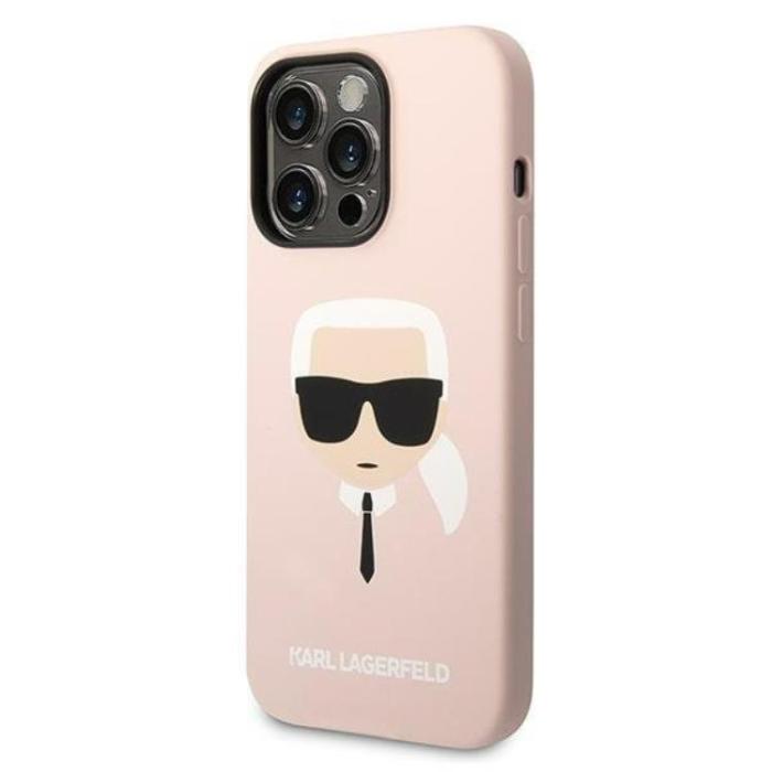 KARL LAGERFELD - Karl Lagerfeld iPhone 14 Pro Max Skal Magsafe Silicone Karls Head