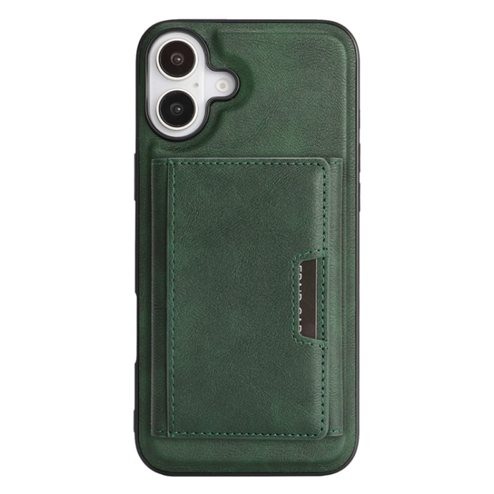 A-One Brand - iPhone 17 Mobilskal MagSafe Kickstand Tri-fold Korthållare - Grön