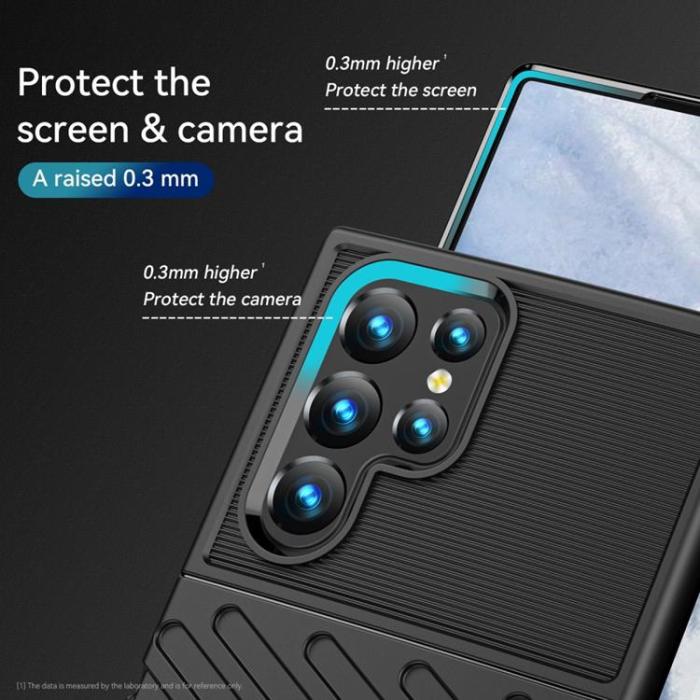 OEM - Thunder Twill Skal Galaxy S22 Ultra 5G - Svart