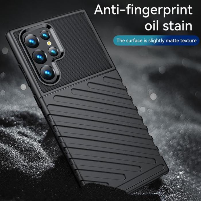 OEM - Thunder Twill Skal Galaxy S22 Ultra 5G - Svart