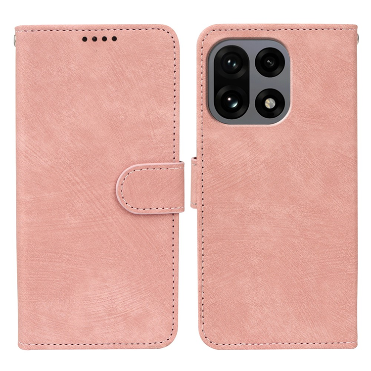 OnePlus 15 5G Plånboksfodral Striped Texture Läder (Roséguld) | 2353 | AlltMobil