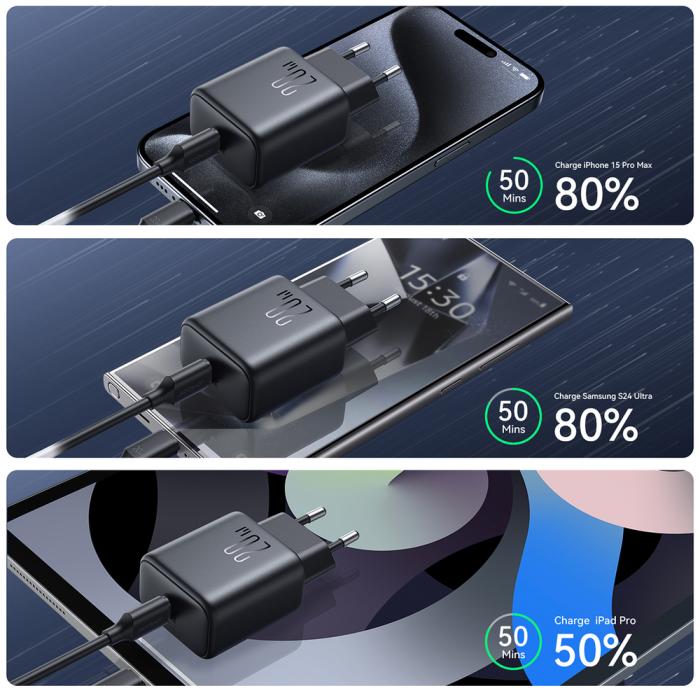 Joyroom - Joyroom Snabbladdare 20W PD 1xUSB-C JR-TCF20 - Svart