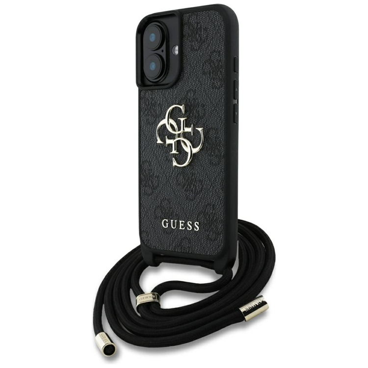 Guess iPhone 16 Plus Mobilskal Crossbody Big Logo - Svart | 2353 | AlltMobil