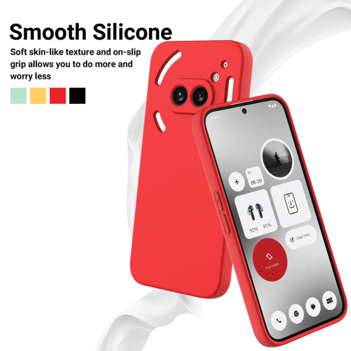 A-One Brand - Nothing Phone (2a) Plus Mobilskal Liquid Silikon med Handrem
