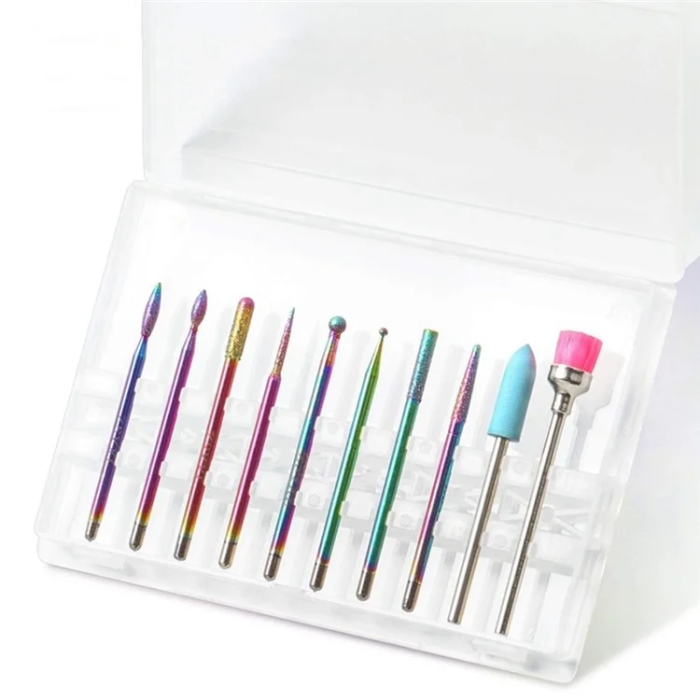 OEM - [10-Pack] Nagelborrset Nail Art Tungsten Steel