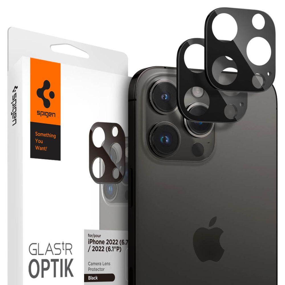 Spigen [2-PACK] iPhone 14 Pro/14 Pro Max Kameralinsskydd i Härdat Glas | 5468 | AlltMobil