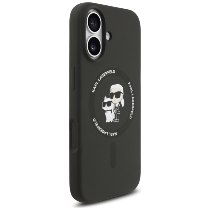 KARL LAGERFELD - Karl Lagerfeld iPhone 17 Mobilskal Magsafe Karl Och Choupette - Svart