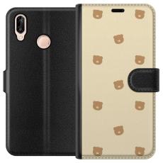 iSecrets - Pl&aring;nboksfodral till Huawei P20 lite med Bj&ouml;rnm&ouml;nster