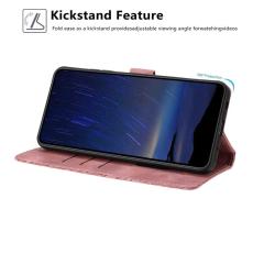 OEM - Samsung Galaxy A57 Pl&aring;nboksfodral Konstl&auml;der St&auml;llfunktion - Rosa