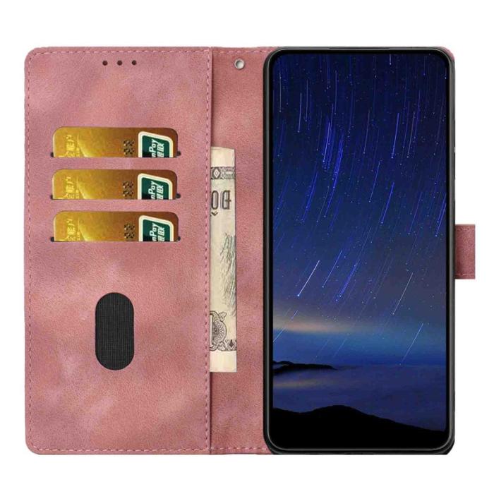 OEM - Samsung Galaxy A57 Plånboksfodral Konstläder Ställfunktion - Rosa