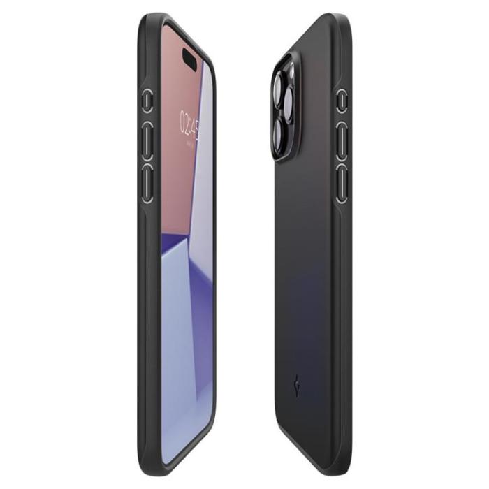 UTGATT - Spigen iPhone 15 Pro Mobilskal Thin Fit - Svart