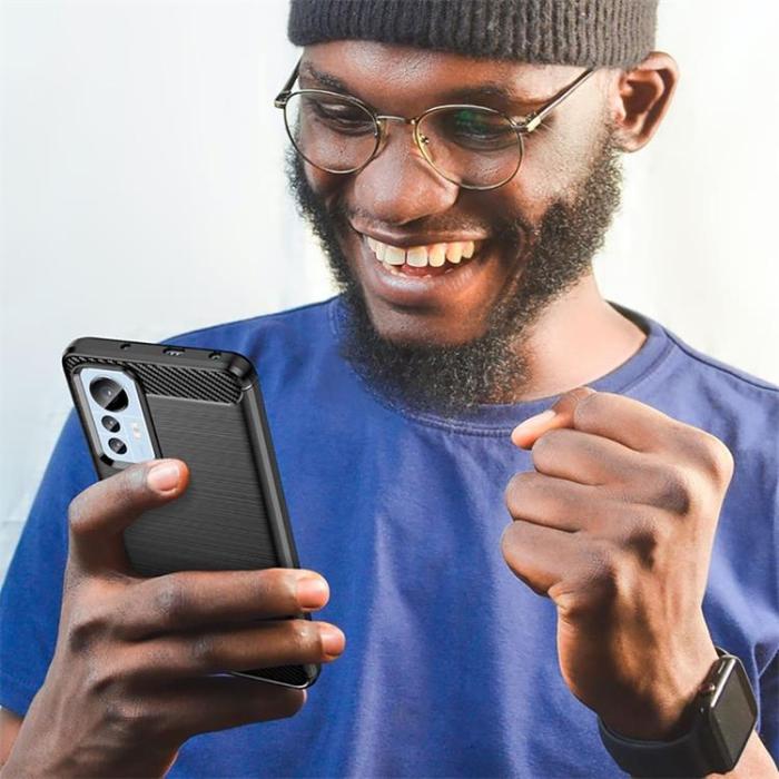 UTGATT1 - Tech-Protect Xiaomi 12 Lite Skal TPU Carbon - Svart