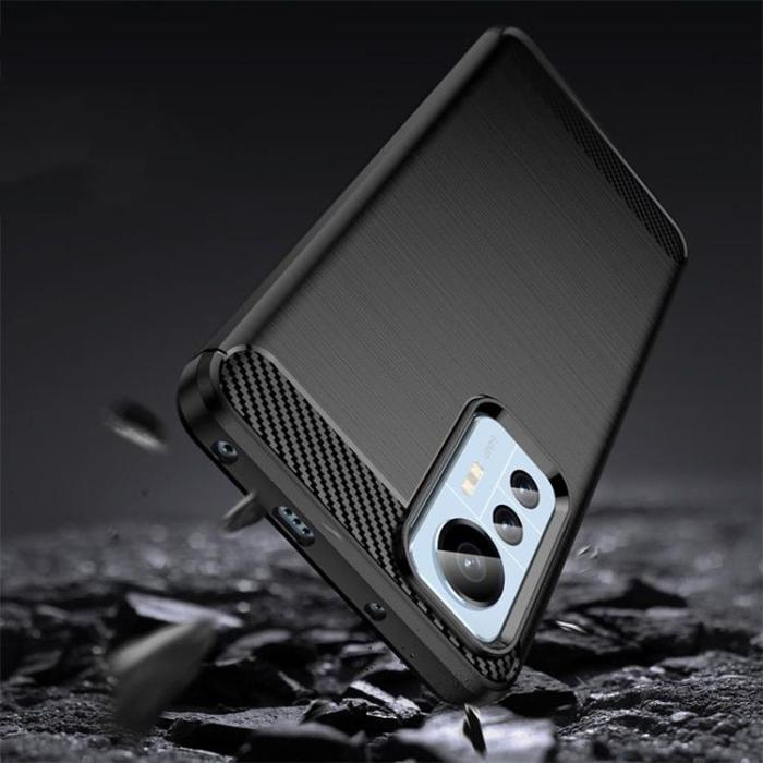 UTGATT1 - Tech-Protect Xiaomi 12 Lite Skal TPU Carbon - Svart