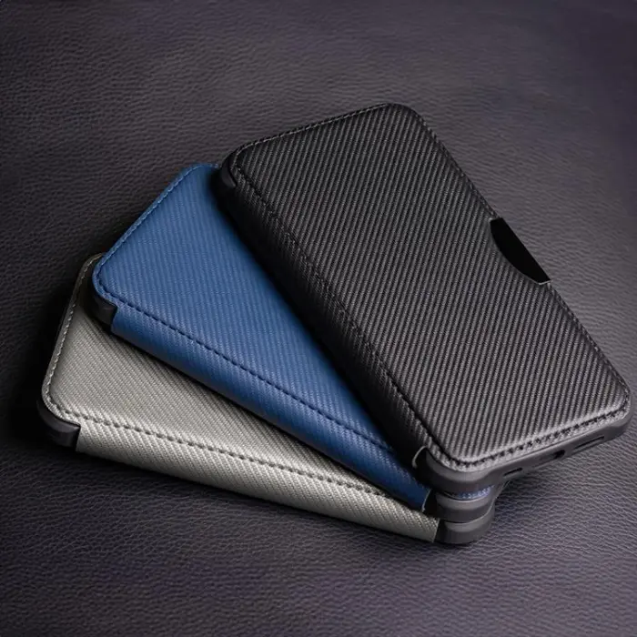 OEM - Xiaomi Redmi Note 13 5G Plånboksfodral Smart Carbon - Svart
