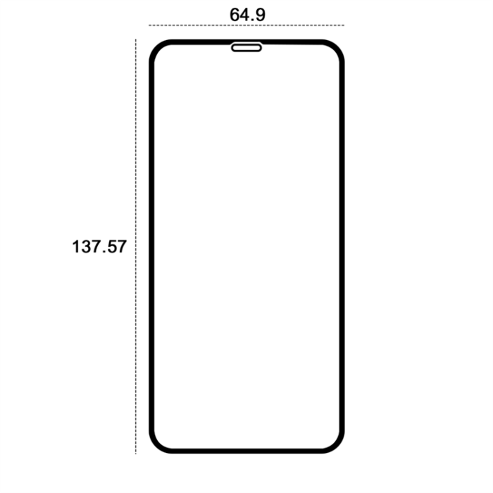 Etteri - Etteri iPhone X/XS/11 Pro Härdat Glas Skärmskydd 9D - Svart