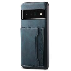 DENIOR - DENIOR D13 Google Pixel 6 Pro 5G Fodral KonstL&auml;der Bl&aring;