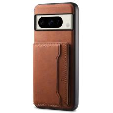 DENIOR - DENIOR D13 Google Pixel 8 Pro Fodral Avtagbart 2-i-1 Konstl&auml;der Brun