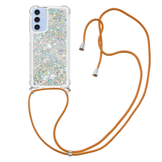 A-One Brand - Galaxy A17 / A26 Mobilskal med Snodd - Silver / Hearts