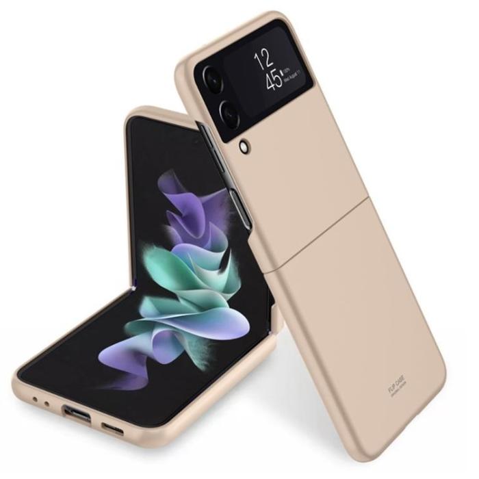 A-One Brand - Galaxy Z Flip 4 Skal Rubberized - Guld