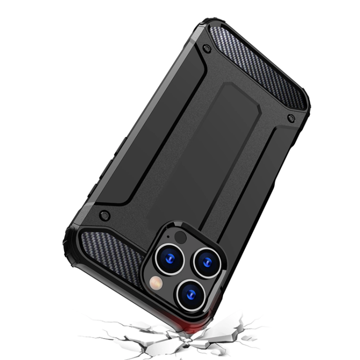 OEM - iPhone 16 Pro Max Mobilskal Hybrid Armor - Svart