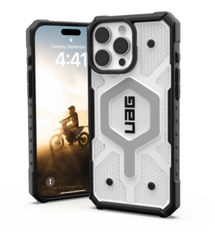 UAG iPhone 16 Pro Max Mobilskal MagSafe Pathfinder Clear - Vit | 2353 | AlltMobil