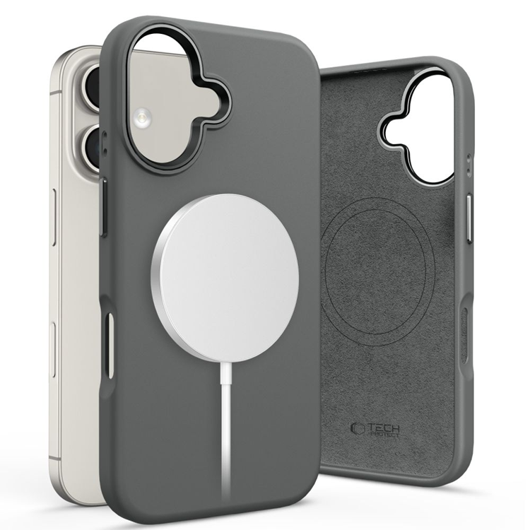 Tech-Protect iPhone 16 Mobilskal Magsafe Pure Silikon - Clay | 2353 | AlltMobil