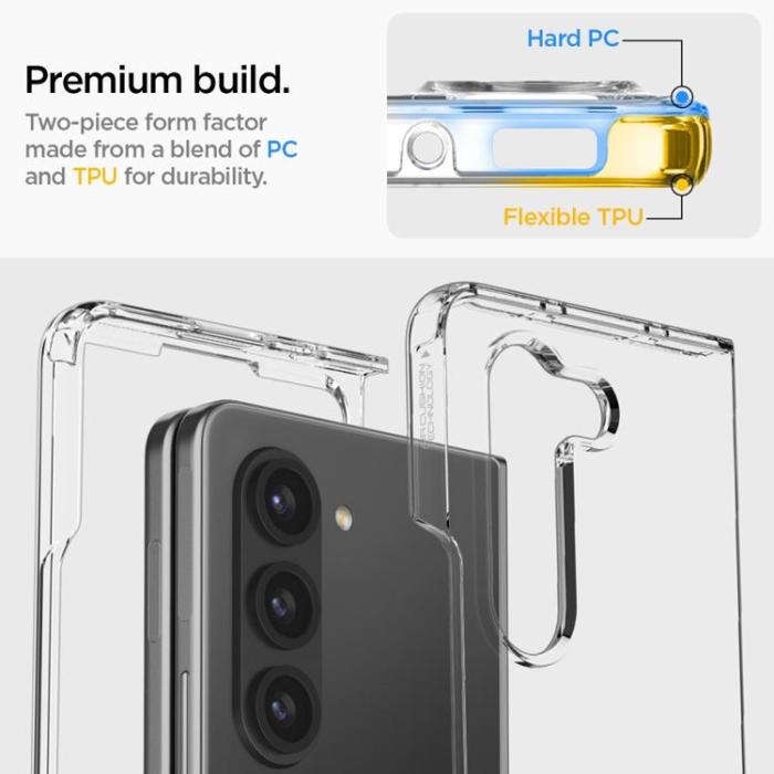 UTGATT - Spigen Galaxy Z Fold 5 Mobilskal Ultra Hybrid - Clear