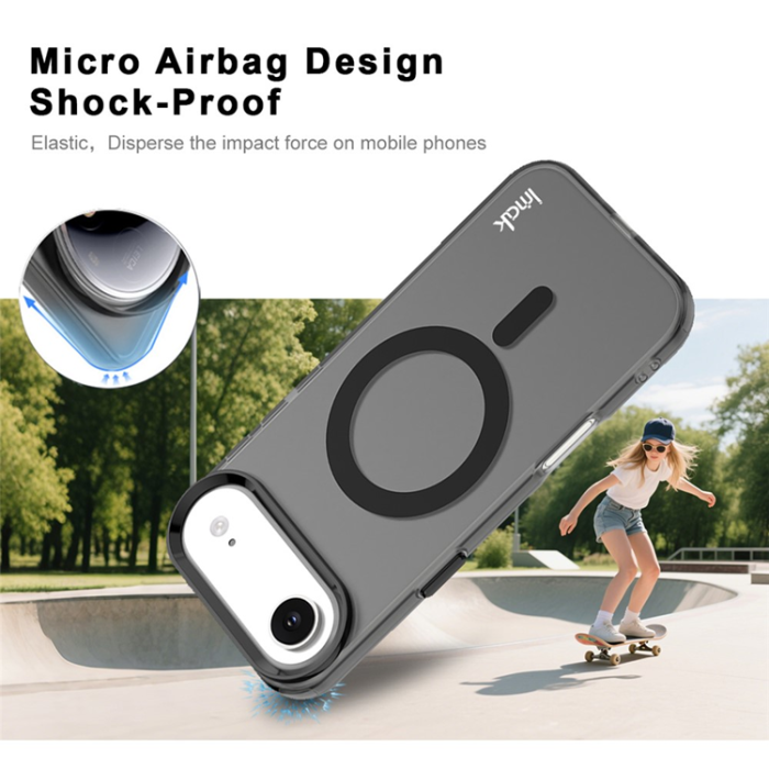 Imak - IMAK iPhone 17 Air Mobilskal MagSafe Anti Drop - Svart
