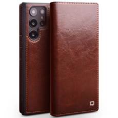 QIALINO - QIALINO Galaxy S23 Ultra Plånboksfodral Äkta Läder