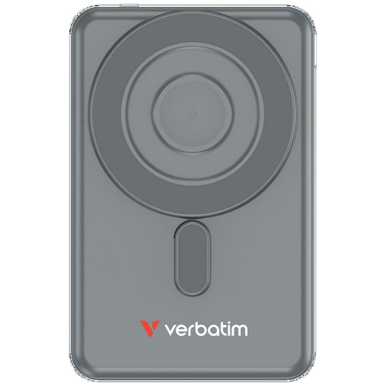 Verbatim MagSafe Powerbank 5000mAh 15W 2xUSB-C Kablar n Go - Grå