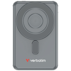 Verbatim - Verbatim MagSafe Powerbank 5000mAh 15W 2xUSB-C Kablar n Go - Gr&aring;
