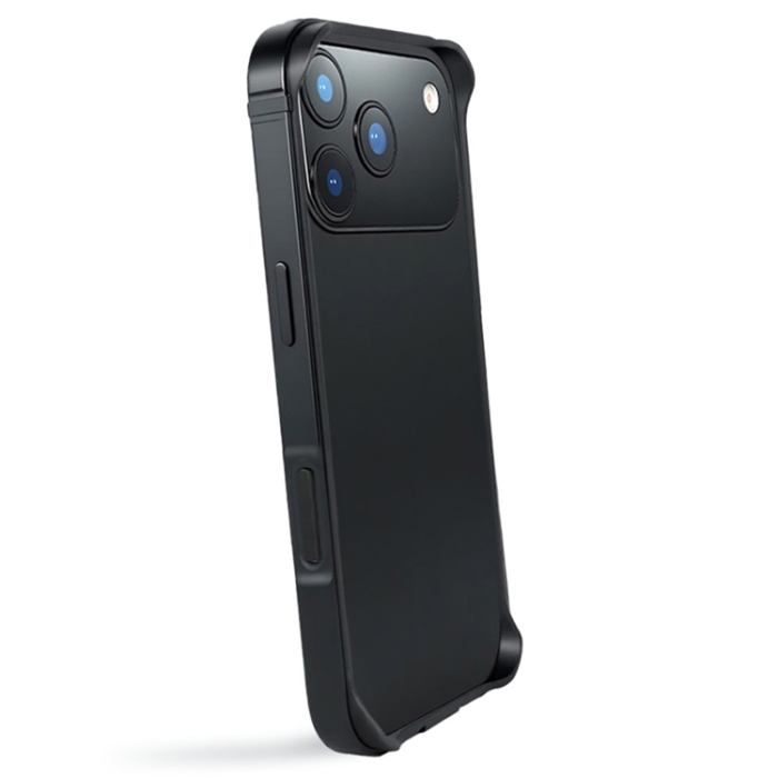 A-One Brand - iPhone 17 Pro Mobilskal Bumper Ultra Thin Metal TPU - Svart