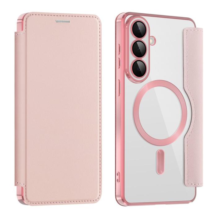 OEM - Mobilfodral för Samsung Galaxy S26 Plus Magnetiskt Konstläder - Rosa