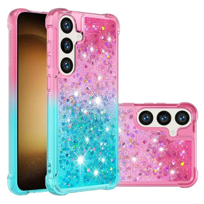 OEM - Mobilskal för Samsung Galaxy S26 Plus TPU - Rosa + Ljusblå