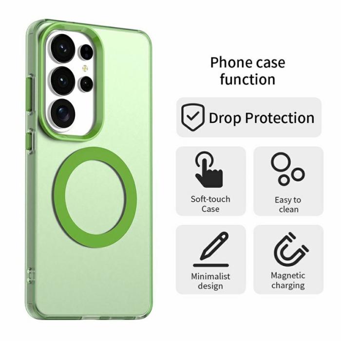 OEM - Mobilskal för Samsung Galaxy S26 Ultra Magnetiskt Anti Drop - Grön
