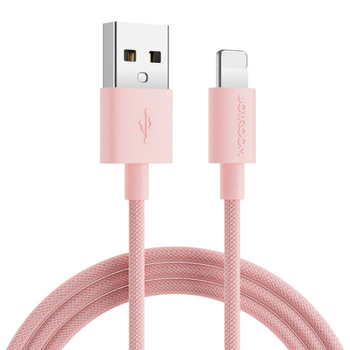 Joyroom - Joyroom USB-A Till Lightning Kabel 1m - Rosa