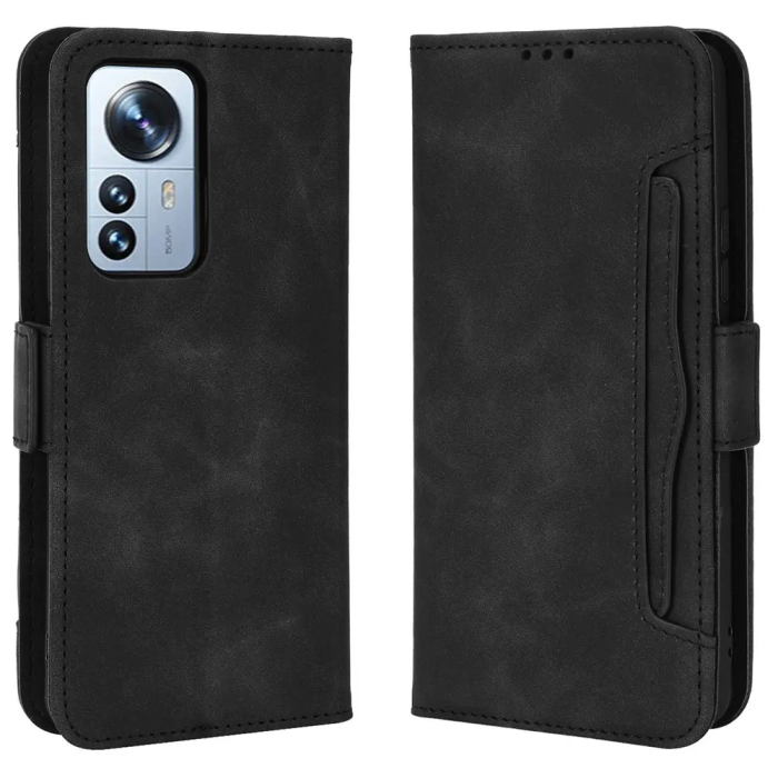 Taltech - Xiaomi 12 Pro Plånboksfodral - Svart