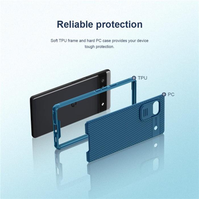Nillkin - Nillkin Google Pixel 6a Skal CamShield Pro Series - Svart