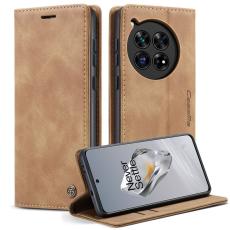 Caseme - CASEME 013 Mobilskal till OnePlus 12 5G Business Stil med Kortfack - Brun