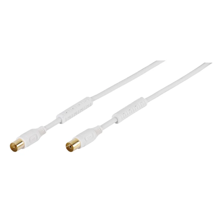 UTGATT1 - Vivanco Antenn Kabel Ferritkärna 110dB 10m - Vit