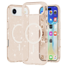 A-One Brand - iPhone 17 Air Mobilskal MagSafe Puderglitter - Guld