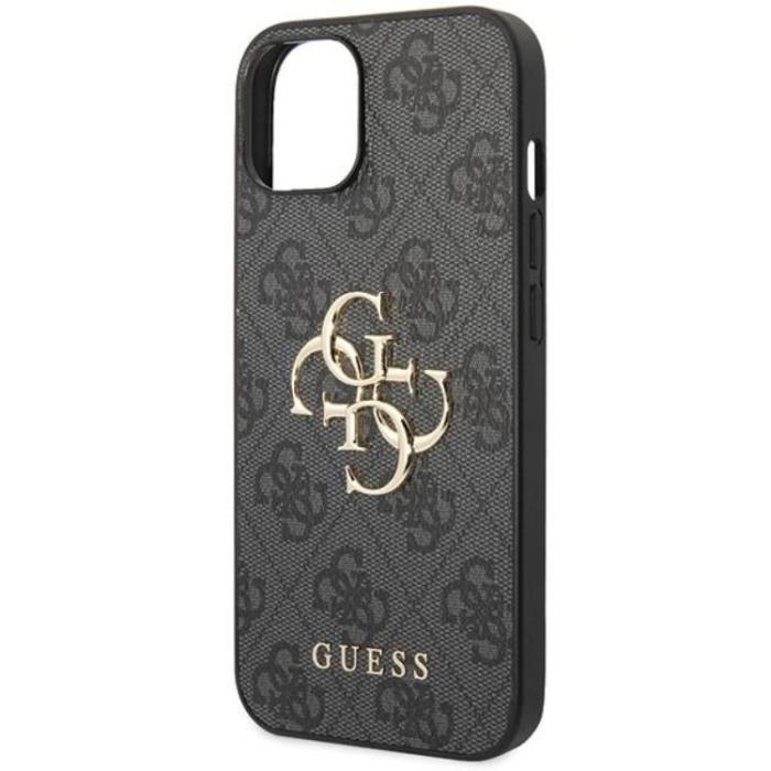 Guess - Guess iPhone 15 Plus Mobilskal Big Metall Logo - Grå