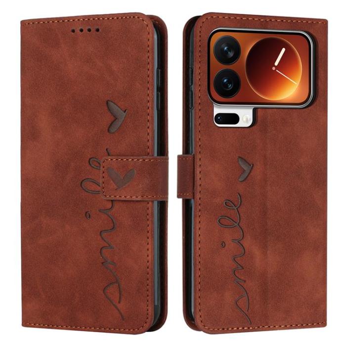 A-One Brand - Xiaomi 17 Pro Plånboksfodral Imprinted Heart Pattern